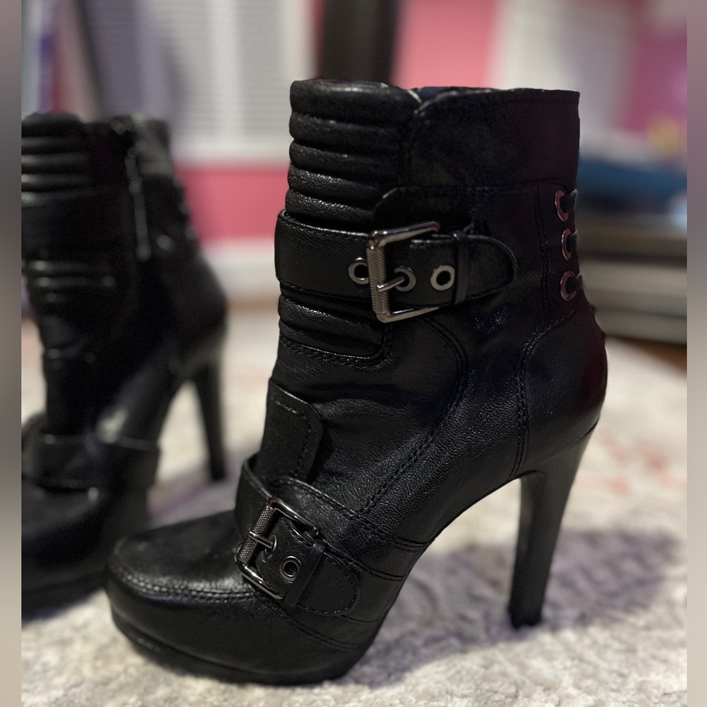NINE WEST ROCKER Chic Moto Boots